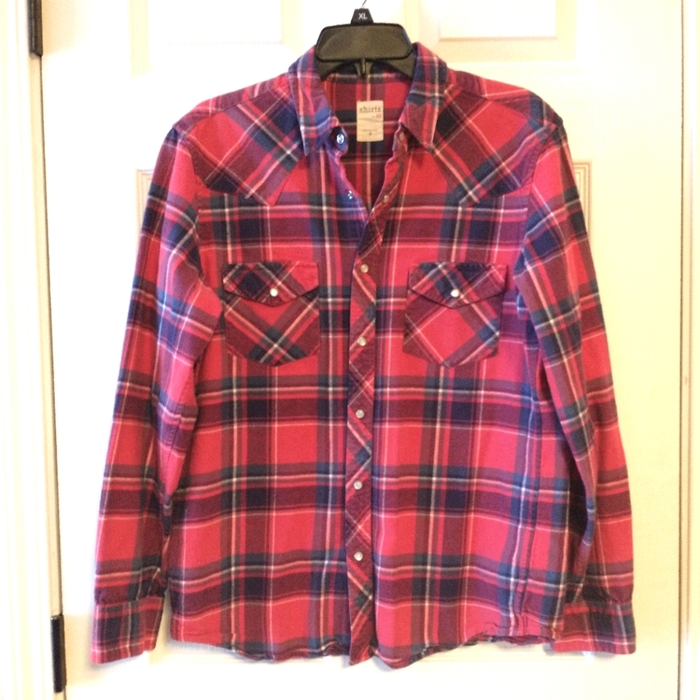 AG Adriano Goldschmied Men's Western Rockabilly Flannel Shirt